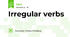 Irregular verbs