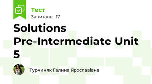  Solutions Pre-Intermediate Unit 5