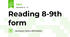 Reading 8-9th form
