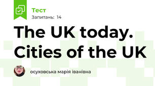 The UK today. Cities of the UK