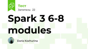 Spark 3 6-8 modules