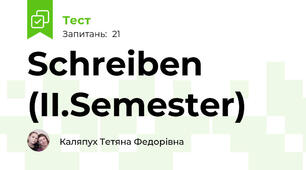 Schreiben (II.Semester)