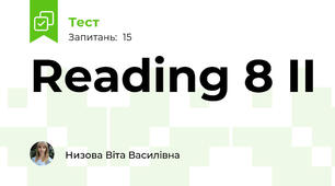 Reading 8 II