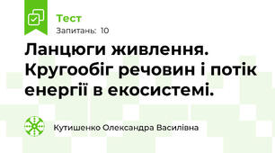 Ланцюги живлення. Кругообіг речовин і потік енергії в екосистемі.