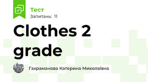  Clothes 2 grade