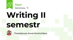 Writing II semestr