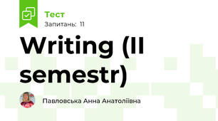Writing (II semestr)