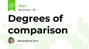 Degrees of comparison