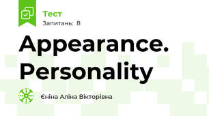 Appearance. Personality