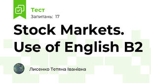 Stock Markets. Use of English B2 