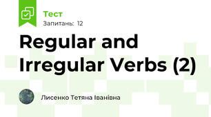Regular and Irregular Verbs (2)