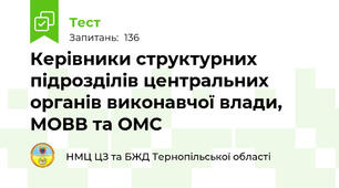 Керівники структурних підрозділів центральних органів виконавчої влади, МОВВ та ОМС