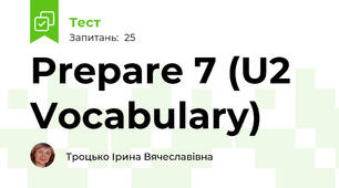 Prepare 7 (U2 Vocabulary)