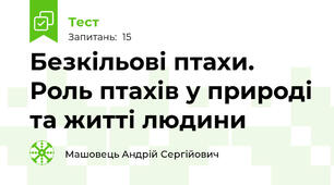 Безкільові птахи. Роль птахів у природі та житті людини