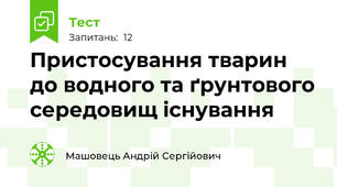 Пристосування тварин до водного та ґрунтового середовищ існування