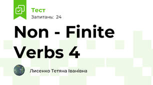 Non - Finite Verbs 4 