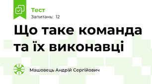 Що таке команда та їх виконавці 