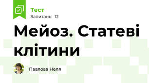 Мейоз. Статеві клітини