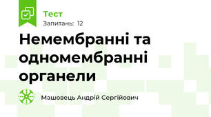 Немембранні та одномембранні органели