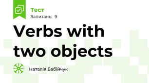 Verbs with two objects