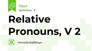 Relative Pronouns, V 2
