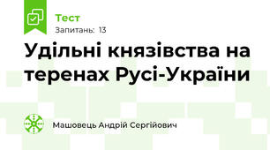 Удільні князівства на теренах Русі-України