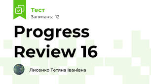 Progress Review 16