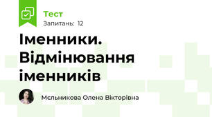 Іменники. Відмінювання іменників
