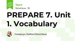 PREPARE 7. Unit 1. Vocabulary