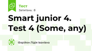 Smart junior 4. Test 4 (Some, any)