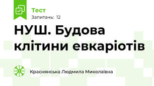 НУШ. Будова клітини евкаріотів