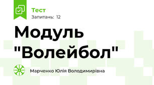 Модуль "Волейбол"