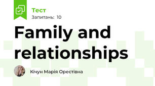 Family and relationships