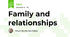 Family and relationships
