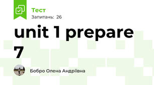 unit 1 prepare 7