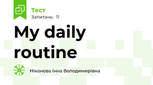 My daily routine 