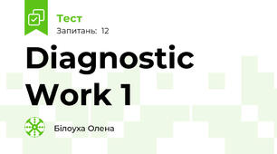 Diagnostic Work 1 