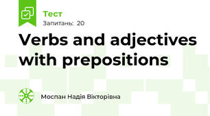 Verbs and adjectives with prepositions