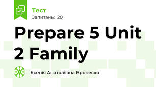 Prepare 5 Unit 2 Family