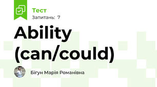 Ability (can/could)
