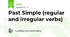 Past Simple (regular and irregular verbs)
