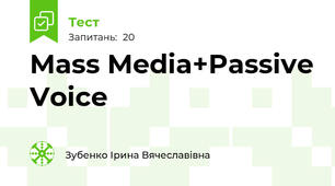 Mass Media+Passive Voice