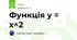 Функція y = x^2