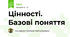 Цінності. Базові поняття