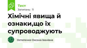 Хімічні явища й ознаки,що їх супроводжують