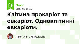 Клітина прокаріот та евкаріот. Одноклітинні евкаріоти.