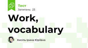 Work, vocabulary