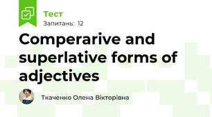 Comperarive and superlative forms of adjectives