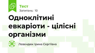 Одноклітині евкаріоти - цілісні організми 