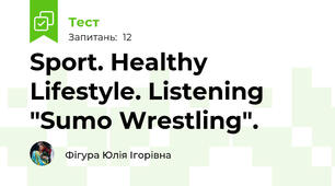 Sport. Healthy Lifestyle. Listening "Sumo Wrestling". 